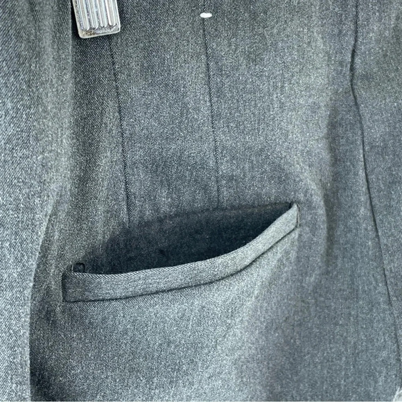 Loft Women's Size 12 High Rise Kick Crop Gray pants 2360 - Picture 9 of 12